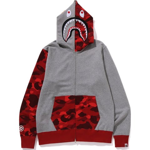 COLOR CAMO SHARK FULL ZIP HOODIE MENS