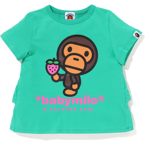 BABY MILO STRAWBERRY FRILL TEE KIDS