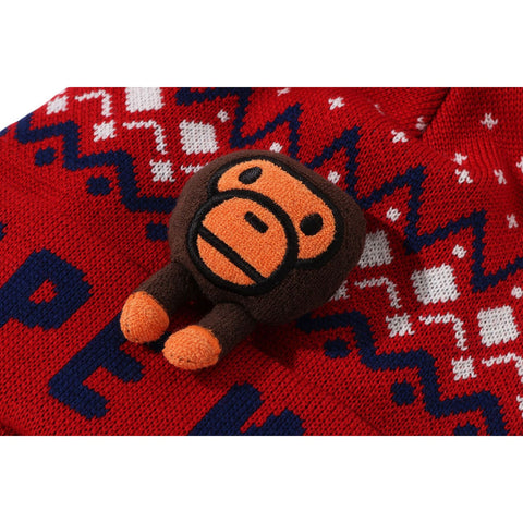 BABY MILO PLUSH DOLL NORDIC KNIT CAP KIDS