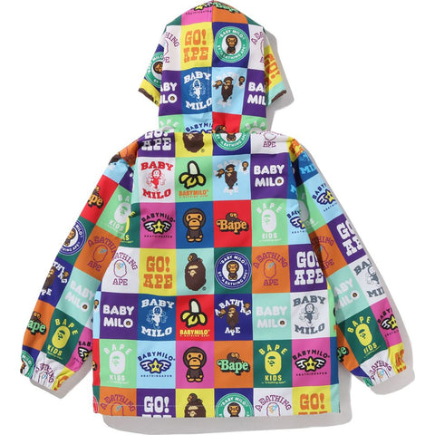 BABY MILO PATCHWORK PATTERN HOODIE JACKET KIDS