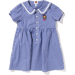 GINGHAM CHECK SAILOR COLLAR ONEPIECE KIDS