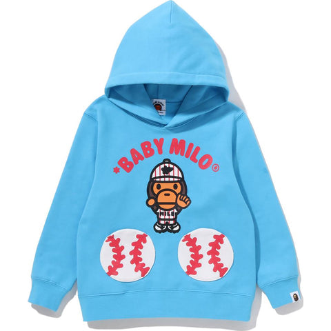 BABY MILO BASEBALL PULLOVER HOODIE KIDS