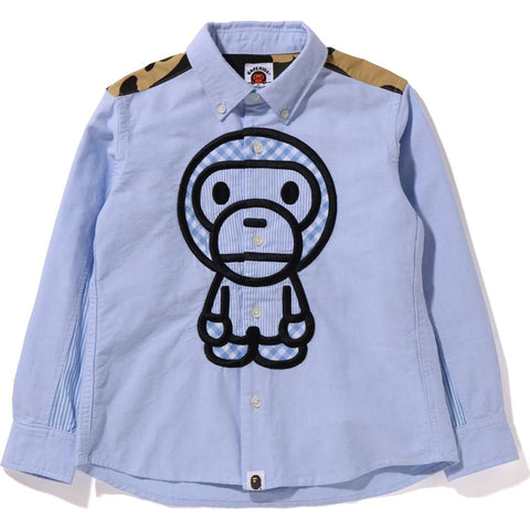 BABY MILO PATCH OXFORD BD SHIRT KIDS