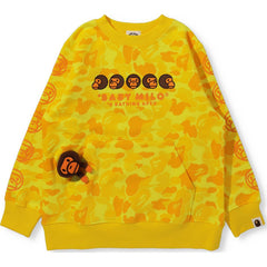 BK15TH ANNIVERSARY ABC CAMO BABY MILO CREWNECK SWEATER KIDS