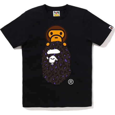 BAPE LEOPARD MILO ON APE HEAD TEE LADIES