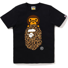 BAPE LEOPARD MILO ON APE HEAD TEE LADIES