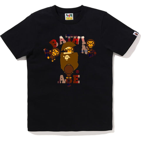 BAPE CHECK COLLEGE MILO TEE LADIES