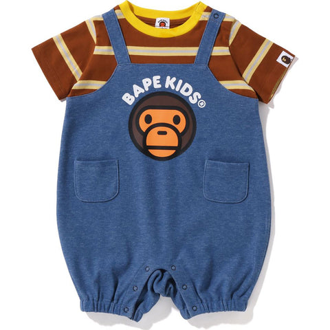 BABY MILO SALOPETTE LAYERED ROMPERS KIDS