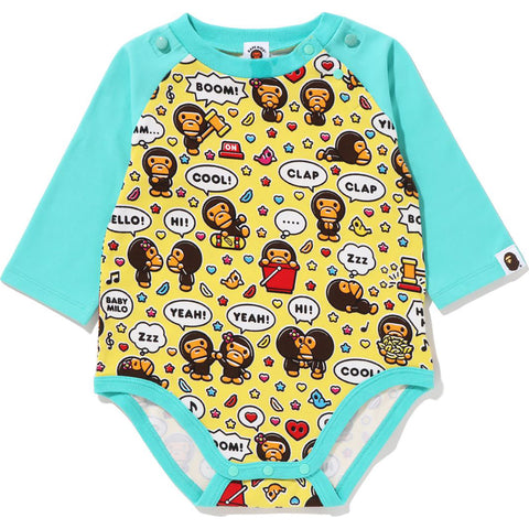 BABY MILO SPEECH BALLOON BIB SET BODYSUIT KB KIDS