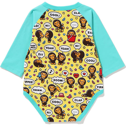 BABY MILO SPEECH BALLOON BIB SET BODYSUIT KB KIDS