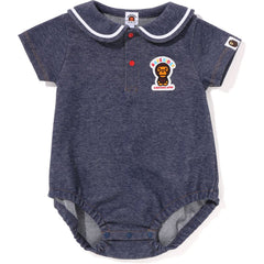 BABY MILO JERSEY DENIM SAILOR COLLAR BODYSUIT KIDS
