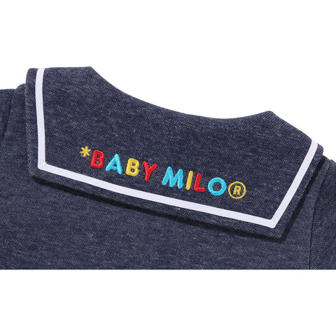 BABY MILO JERSEY DENIM SAILOR COLLAR BODYSUIT KIDS