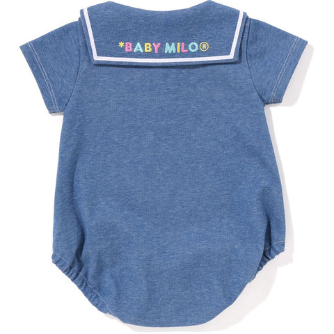 BABY MILO JERSEY DENIM SAILOR COLLAR BODYSUIT KIDS