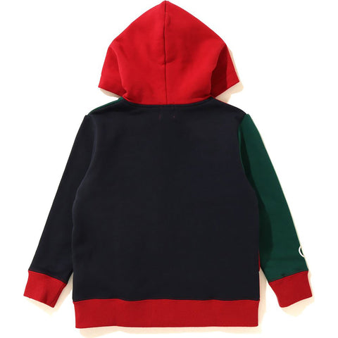 COLOR BLOCK MILO SHARK ZIP HOODIE KIDS