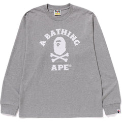 APE CROSSBONE COLLEGE L/S TEE MENS