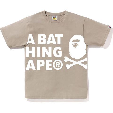 A BATHING APE CROSSBONE TEE MENS