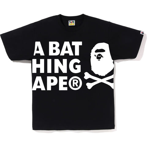 A BATHING APE CROSSBONE TEE MENS