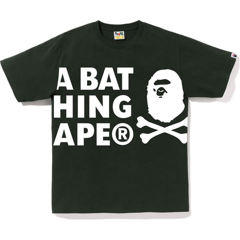 A BATHING APE CROSSBONE TEE MENS
