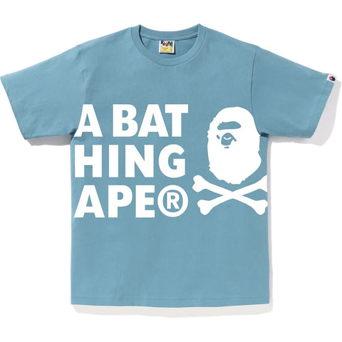 A BATHING APE CROSSBONE TEE MENS
