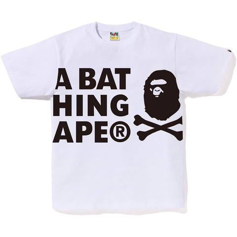 A BATHING APE CROSSBONE TEE MENS