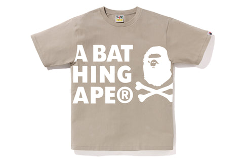 A BATHING APE CROSSBONE TEE MENS