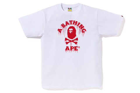 DRIP APE CROSSBONE COLLEGE TEE MENS