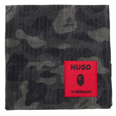 HUGO X MR. BATHING APE POCKET SQUARE MENS