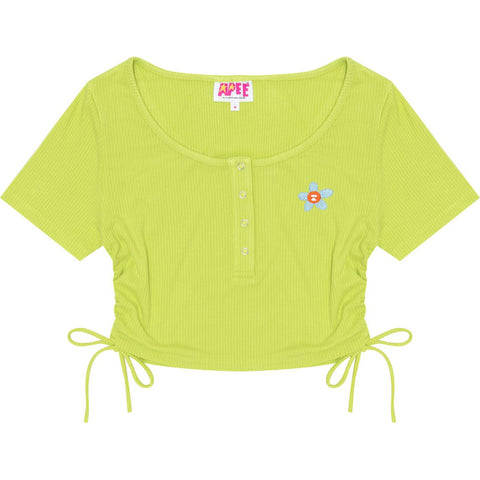 APEE DRAWSTRING SIDES CROPPED TOP LADIES