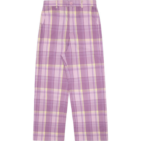 APEE CHECKED WIDE PANTS LADIES