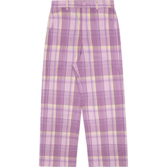 APEE CHECKED WIDE PANTS LADIES