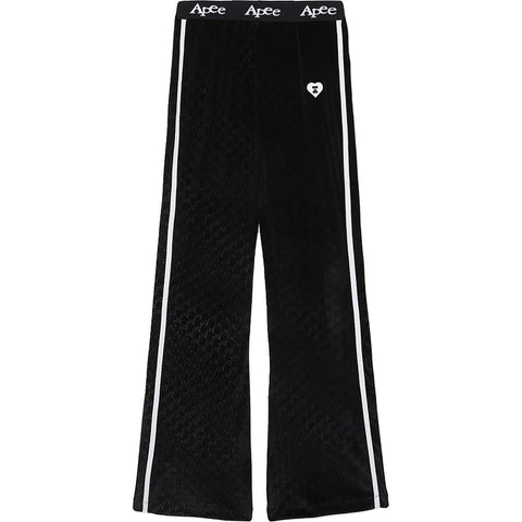 PATTERN FLEECE FLARED PANTS LADIES