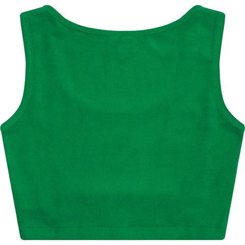 TOWELLING CROP TANK TOP L