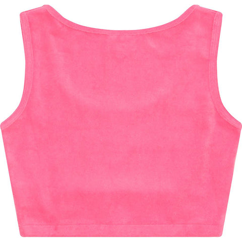TOWELLING CROP TANK TOP L