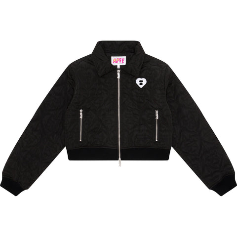 APEE TWO-WAY ZIPPER QUILTED JACKET LADIES