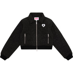 APEE TWO-WAY ZIPPER QUILTED JACKET LADIES