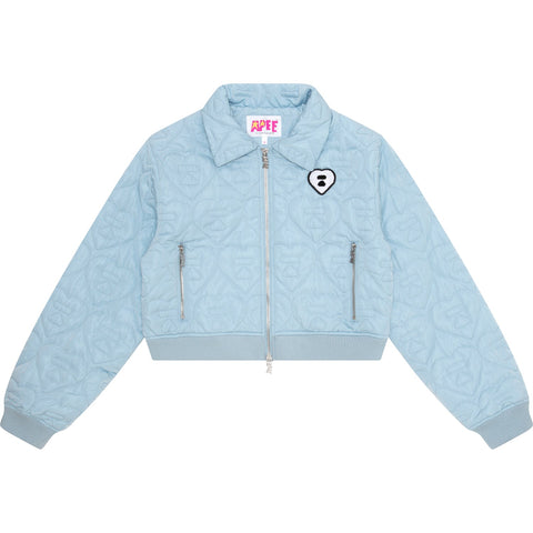 APEE TWO-WAY ZIPPER QUILTED JACKET LADIES