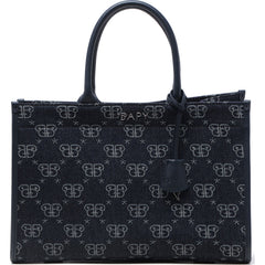 BAPY MONOGRAM DENIM SHOPPER LADIES