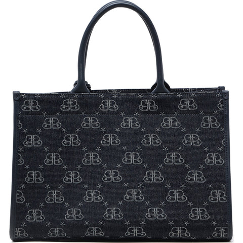 BAPY MONOGRAM DENIM SHOPPER LADIES