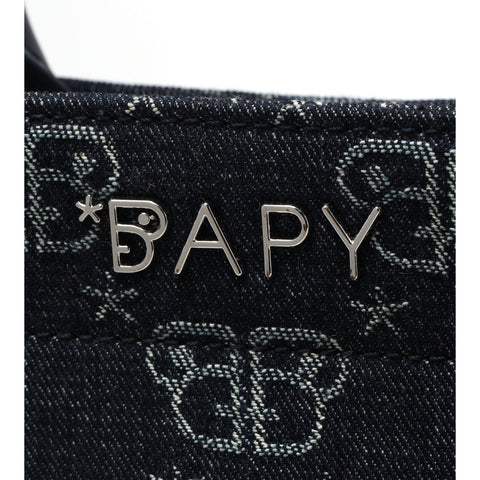 BAPY MONOGRAM DENIM SHOPPER LADIES