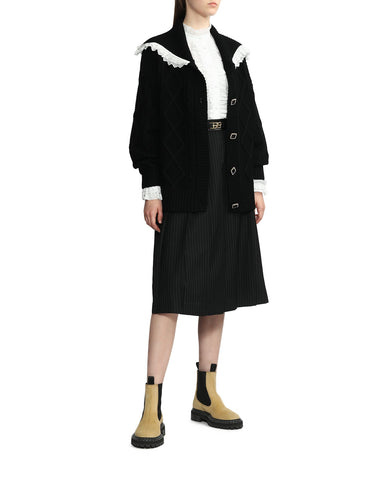 BAPY CABLE CARDIGAN LADIES