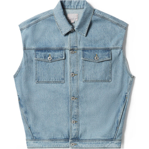 BAPY VEST DENIM JACKET L