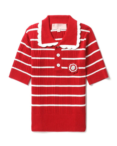 BAPY STRIPES KNIT TOP LADIES
