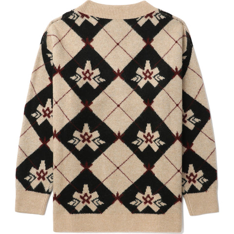 BAPY CHECKED SWEATER LADIES