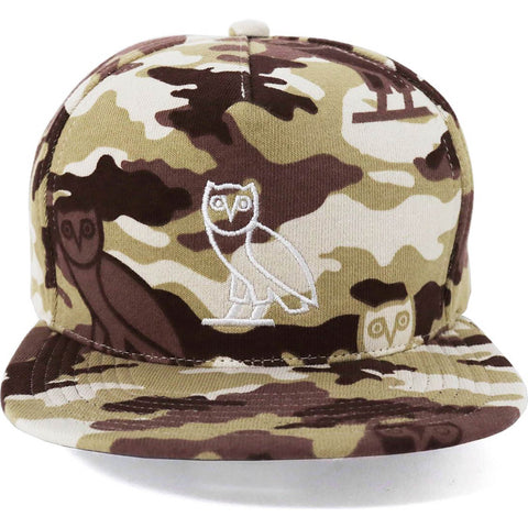BAPE X OVO WOODLAND CAMO SNAPBACK CAP MENS