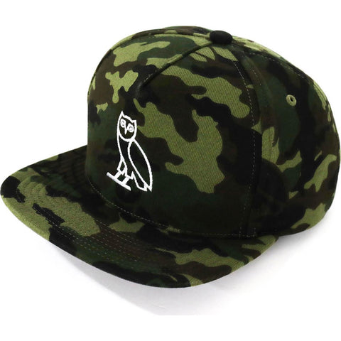 BAPE X OVO WOODLAND CAMO SNAPBACK CAP MENS