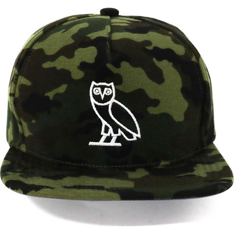 BAPE X OVO WOODLAND CAMO SNAPBACK CAP MENS