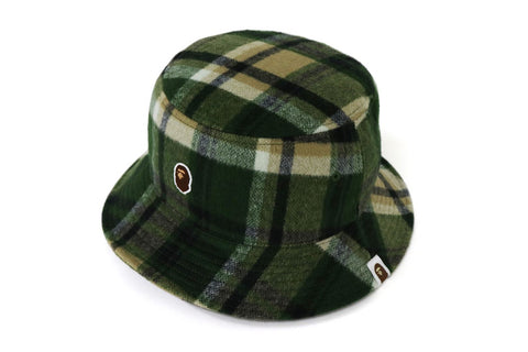 BAPE CHECK HAT MENS