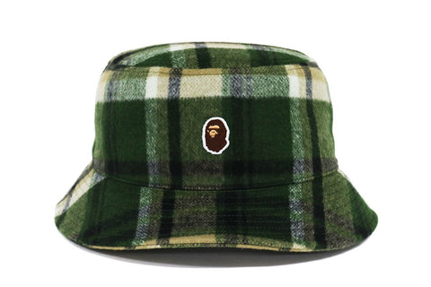BAPE CHECK HAT MENS