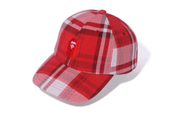 BAPE CHECK GIFT APE HEAD CAP M