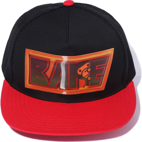 BAPE LENTICULAR EMBLEM MESH CAP MENS